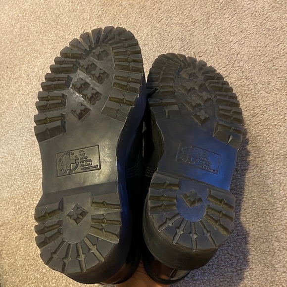 Dr. Martens Black 8053 Quad Platform Loafers Shoes - Picture 4 of 8